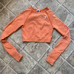 Gymshark Vibrant Orange Crop Top